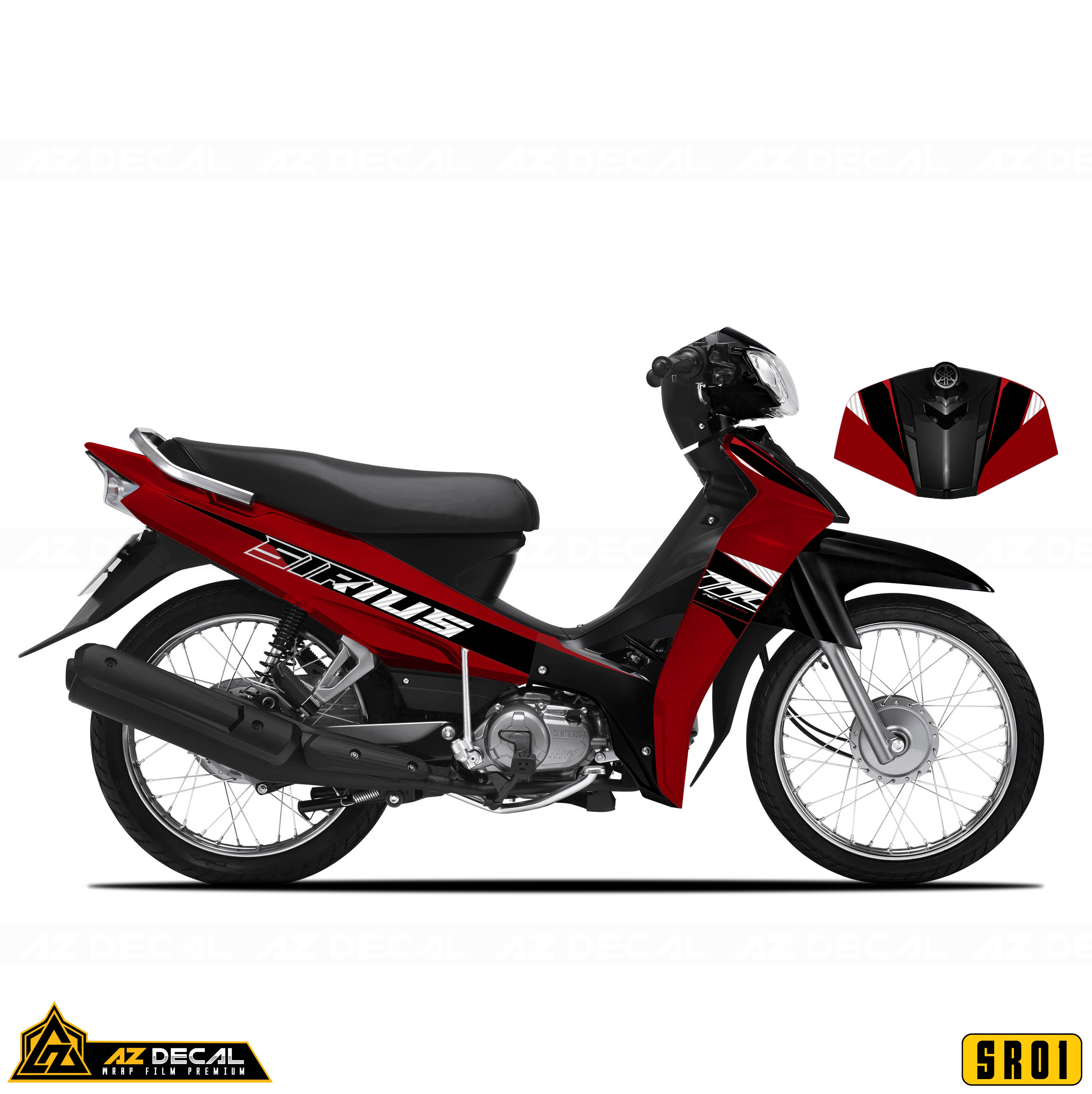 Tem Xe Sirius RC  SR25  Mẫu Racing Boy  Azdecalvn